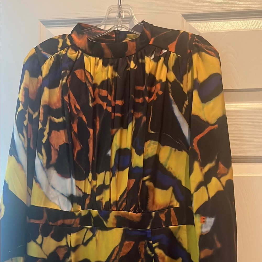 Vibrant Abstract Print Dress